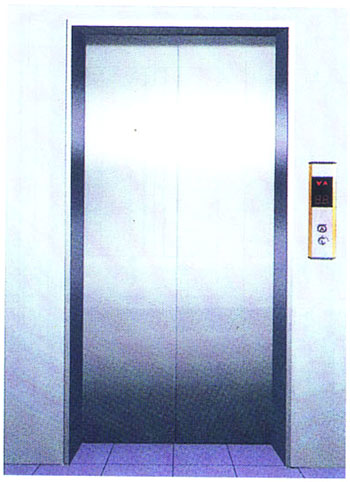 Elevator Decoration , Passenger Center Opening Landing Door