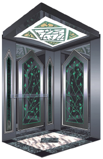 Lift / Elevator Decoration , Wide Arched Roof Decorated