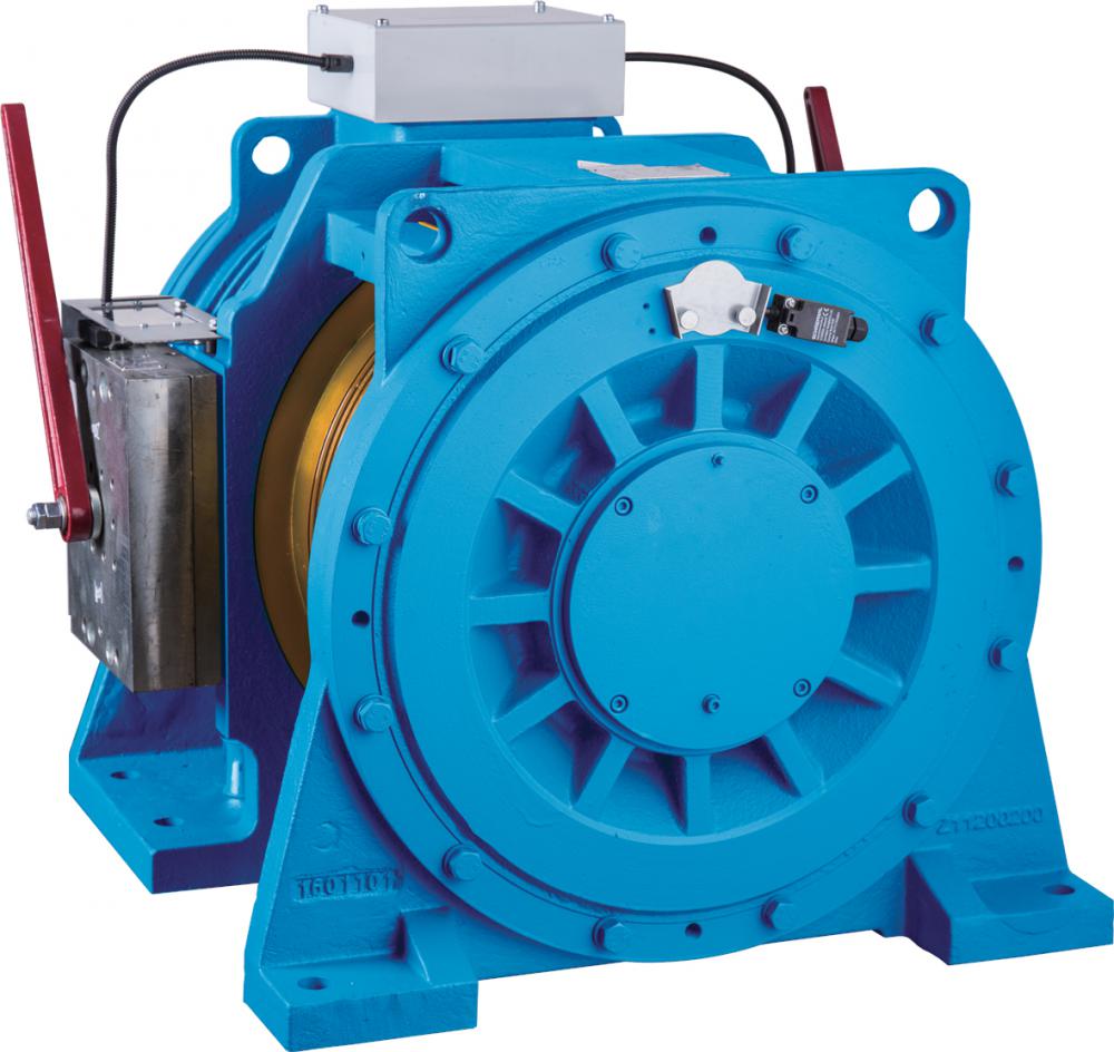 Gearless Double Wrap Elevator Traction Machine ,Traction Ratio 1:1 2:1 WTYF328