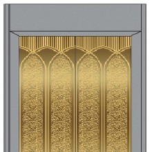 Lift / Elevator Decoration , Mirror Finish , Passenger Lift Decoration