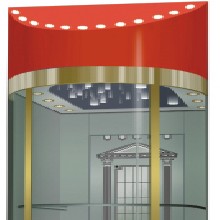 Elevator Decoration , Stainless Steel Hairline Panel Car Wall